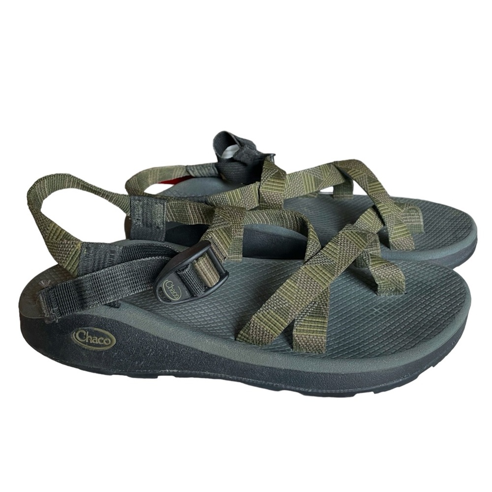 Chaco Green and Black Men's Sandals